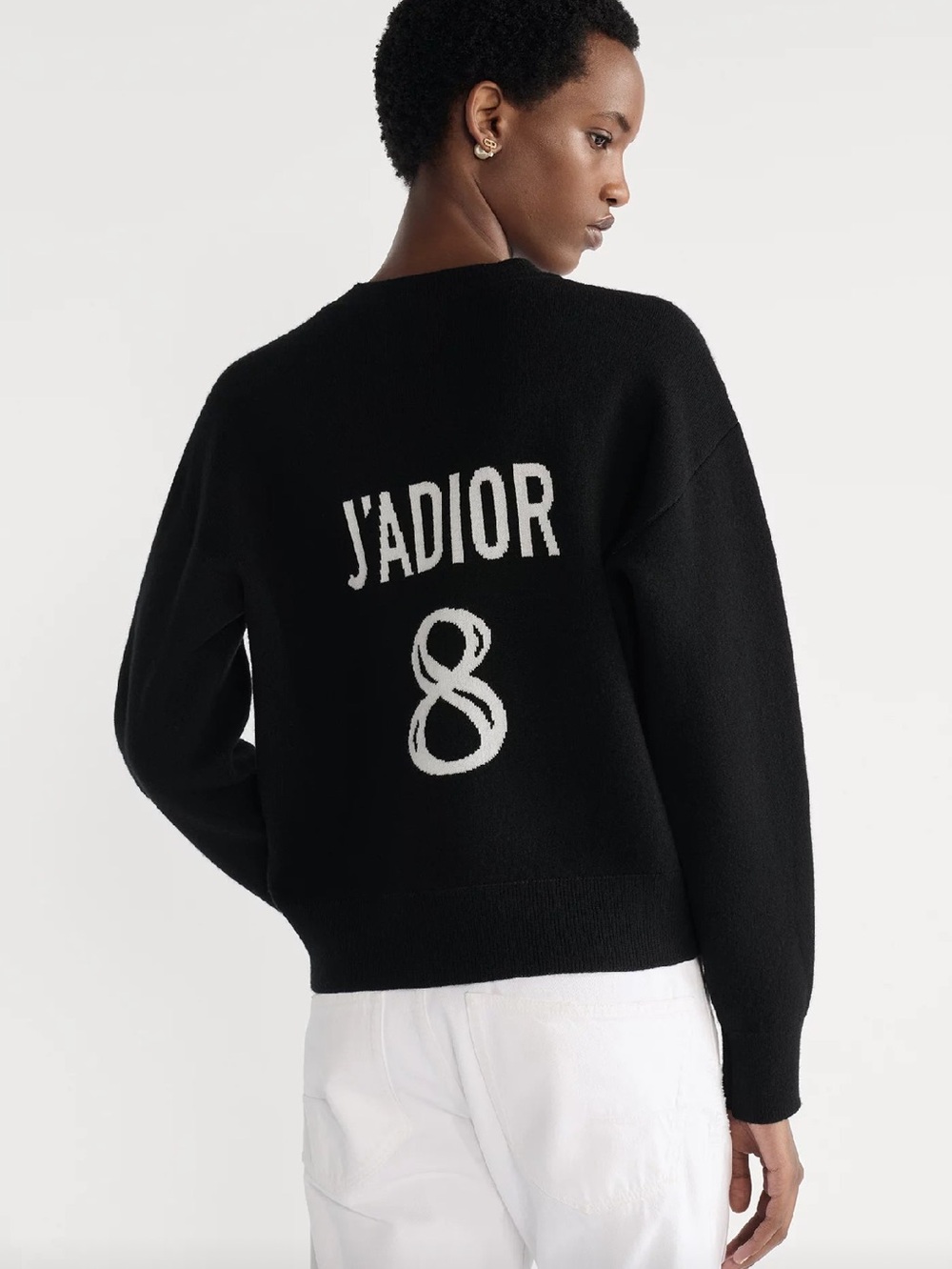 Dior J'Adior 8 Boxy Sweater
Black Cashmere, SIZE 8